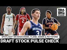 Draft Stock Pulse Check: VJ Edgecombe, Boogie Fland, Egor Demin, and Tahaad Pettiford