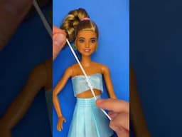 Trendy Outfit for Barbie from Disposable Mask 😷♻️💃 EASY DIY