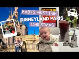 DISNEYLAND PARIS Travel Day | Art of Marvel Hotel Room Tour | Secret Bar | Baby’s first trip