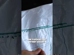 How to Open Rice Bags Without Scissors