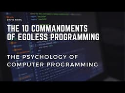 10 Commandments of Egoless Programming