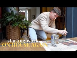 WE ARE STARTING WORK ON THE HOUSE AGAIN | January storms, repainting & emotional films | VLOG