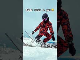 How to ride like a pro 😂 #snow #snowboarding