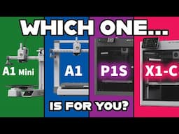 Bambu Lab 3D Printer Comparison Deep Dive | A1 Mini, A1, P1S, X1-C