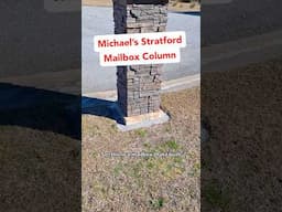 Stacked Stone Mailbox made with Sneaky Faux Stone 👀