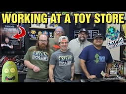 Working at a Toy store "Cryptid toys and games"