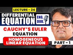 Ordinary Differential Equation in English | Reducible into DE with Constant Coefficient | By GP Sir