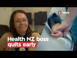 Why Health NZ's CEO is stepping down early | 1News on TVNZ+