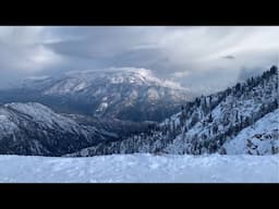 Live Sunset After First Big Snowfall In Big Bear, California January 2025