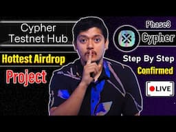 Hottest Confirmed Airdrop | Cypher Incentivized Testnet Phase 3 Live 🤑| Cypher Airdrop Steps 2024 🚀