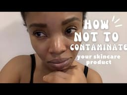 How you contaminate your skincare product #skinbacteria #bacteria #skin #skininfection