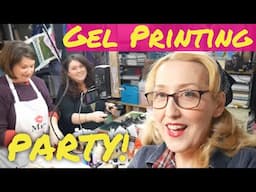 Printmaking Party!!! Let's make Gel Prints with Friends!