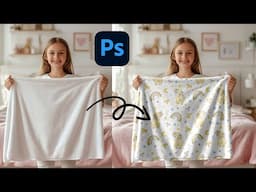 How To make  Blanket Mockup in Photoshop | Photoshop Mockup Tutorial