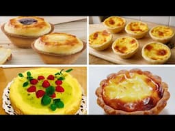 Satisfying Relaxing Video|🍞🥐🥯🥮Cheese Tart Recipe|Asmr|Tiktok