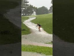 Craziest thing to do in the rain!