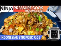 INDONESIAN STIR FRIED RICE *PRESSURE COOKED* | NINJA FOODI Recipe