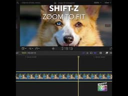 Final Cut Pro Shortcut | Shift-Z | Zoom to Fit