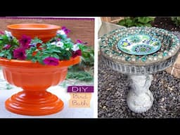 24 Cute DIY Bird Bath Ideas You Can Easily Make for Your Garden  | DIY GARDENS