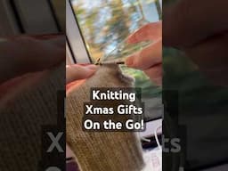 Christmas knitting: the race is on! #knit #wip #commute #knitter #busy