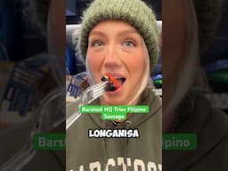 Barstool HQ Tries Longanisa AKA Filipino Sausage 🇵🇭