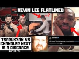 Kevin Lee FLATLINED In Sparring? Tsarukyan vs Chandler? Jon Jones' Big Announcement? My Reaction!