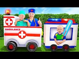 Wheels On The Ambulance Kids Stories with Oliver and Mom