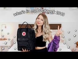 What's in my Backpack 2019! *fjallraven kanken*