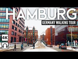 HAMBURG, Germany 🇩🇪 A Magical Snowy Day 🥶 4K Walking Tour Through the City