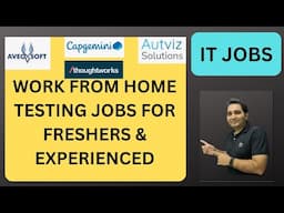 WFH Testing Jobs | Manual Testing| QA Jobs| Rd Automation Learning