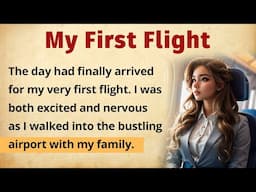 Learn English Through Story⭐My First Flight | Reading & Listening | English Subtitle Story