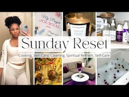 Sunday Reset Vlog: Self Care, Cleaning, Cooking, Skin Care | Christian Girl Routine