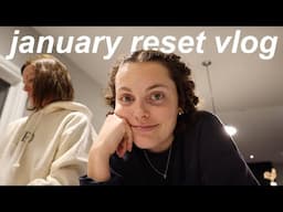 january monthly reset! ☁️🎧✨| journaling, cozy reading, taking down decorations & organization!