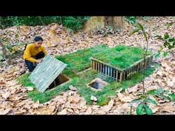 I Build the Most Secret Undderground House in the Jungle by Ancient Skills