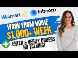 Walmart & Labcorp Hiring! Enter & Verify Customer Orders Through Email & Fax | Work From Home Jobs