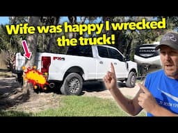 2022 7.3 Godzilla Super Duty F250 CRASH, replacing the rear bumper