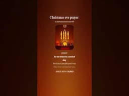 Christmas eve prayer