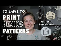 Printing sewing patterns: 10 WAYS!