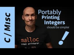 Portably print integers in C? It's more complicated than it should be.