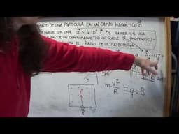 Fís 2º bach-CAMPO MAGNÉTICO: Cómo calcular el radio de la trayectoria de una partícula (1)