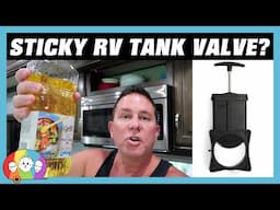 How to Fix & Lubricate a Sticky Hard to Pull RV Holding Tank Dump Valve - RV Hacks, Tips & Tricks!