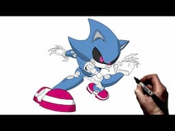 How To Draw Metal Sonic | Step By Step | Sonic The Hedgehog