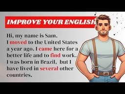 English SHADOWING Speaking Practice for Beginners | Improve your English | Introduce yourself