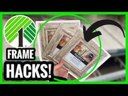 🤯 YOU WON'T BELIEVE WHAT I MADE USING DOLLAR TREE FRAMES | $1 DIY FRAME HACKS TO TRY NOW!