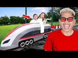 ALUNA DAN AMANDA NAIK KERETA KELILING KOTA!! SERU BANGET!!