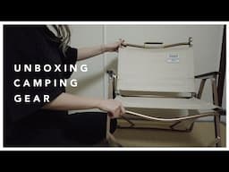 UNBOXING CAMPING GEAR | in Japan