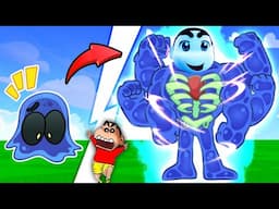 Upgrading NOOB ANT into HACKER T-REX DINOSAUR with SHINCHAN and CHOP