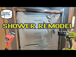 How I remodeled my shower using Lyons Linear shower kit from Menards.