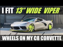 WIDEST Wheels to EVER be put on a C8 CORVETTE!” *Wider than a Viper!*