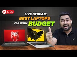 Best Laptops For Every Budget in 2025 🔥 Top Laptops for Students/Office/Coding/Editing ⚡ LIVE STREAM