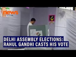 Delhi Assembly elections: Rahul Gandhi casts his vote